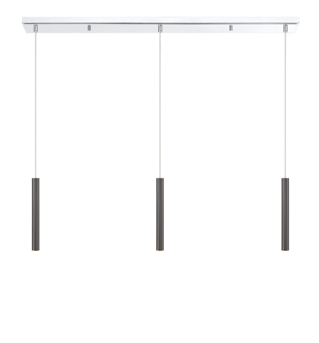 Z-Lite 917MP12-PBL-LED-3LCH Forest LED Island Pendant, Chrome Alternate Image 3.jpg