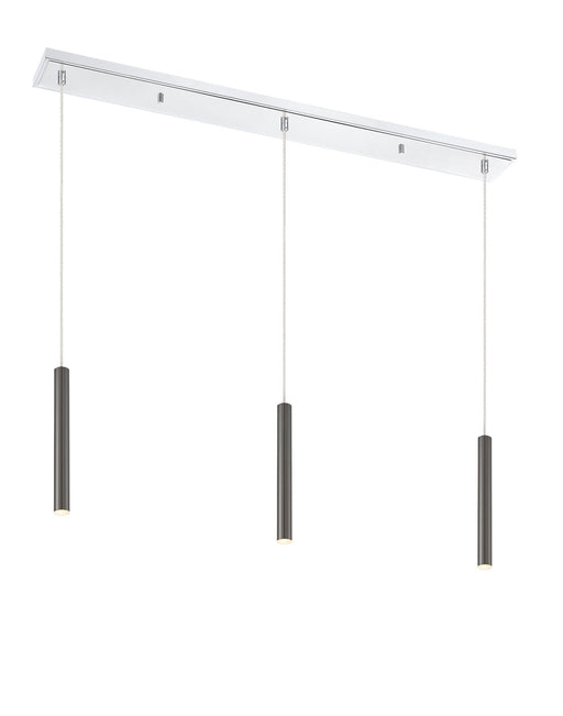 Z-Lite 917MP12-PBL-LED-3LCH Forest LED Island Pendant, Chrome Main Image.jpg