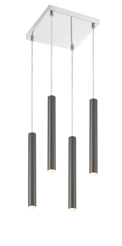 Z-Lite 917MP12-PBL-LED-4SCH Forest LED Island Pendant, Chrome Main Image.jpg