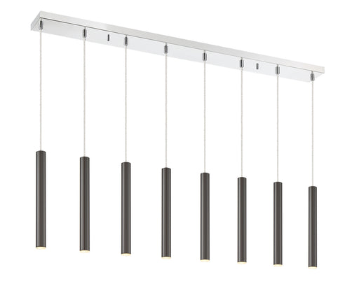 Z-Lite 917MP12-PBL-LED-8LCH Forest LED Island Pendant, Chrome Alternate Image.jpg