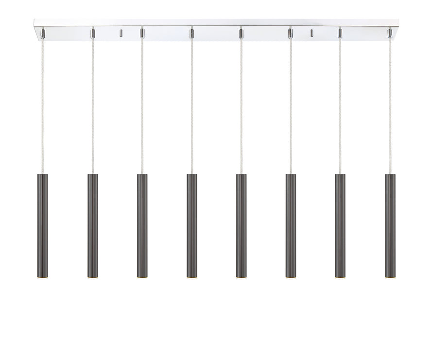 Z-Lite 917MP12-PBL-LED-8LCH Forest LED Island Pendant, Chrome Alternate Image 3.jpg
