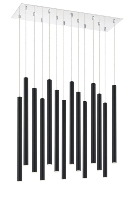 Z-Lite 917MP24-MB-LED-14LCH Forest LED Island Pendant, Chrome Alternate Image.jpg