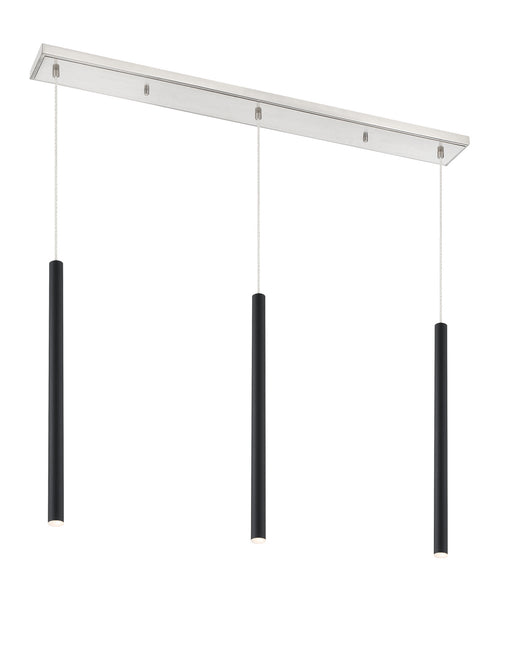 Z-Lite 917MP24-MB-LED-3LBN Forest LED Island Pendant, Brushed Nickel Main Image.jpg