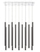 Z-Lite 917MP24PBL-LED-14LCH Forest LED Island Pendant, Chrome Alternate Image 2.jpg