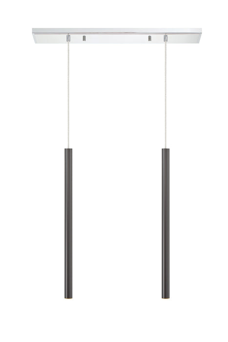 Z-Lite 917MP24-PBL-LED-2LCH Forest LED Island Pendant, Chrome Alternate Image 3.jpg