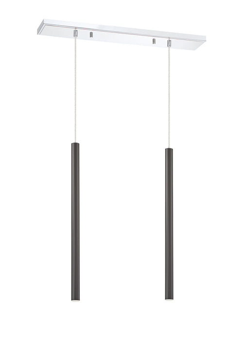 Z-Lite 917MP24-PBL-LED-2LCH Forest LED Island Pendant, Chrome Alternate Image 4.jpg