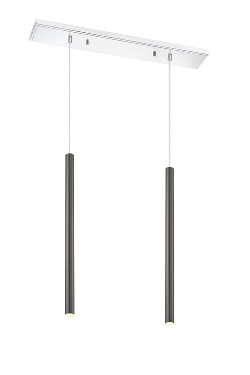 Z-Lite 917MP24-PBL-LED-2LCH Forest LED Island Pendant, Chrome Main Image.jpg