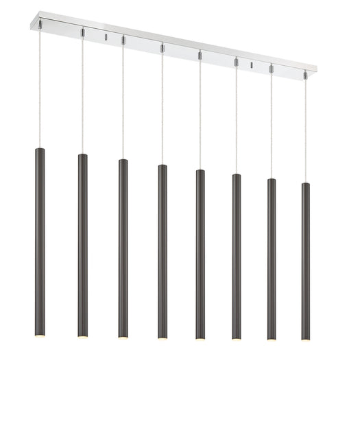 Z-Lite 917MP24-PBL-LED-8LCH Forest LED Island Pendant, Chrome Alternate Image.jpg