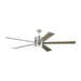 Generation Lighting 5VMR72BSD Vision 72"Ceiling Fan, Brushed Steel Main Image.jpg