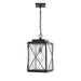 Millennium 2615-PBK Robinson One Light Outdoor Hanging Lantern, Powder Coat Black Main Image.jpg