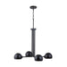 Capital Lighting 433141MB Hadley Four Light Chandelier, Matte Black Alternate Image 2.jpg