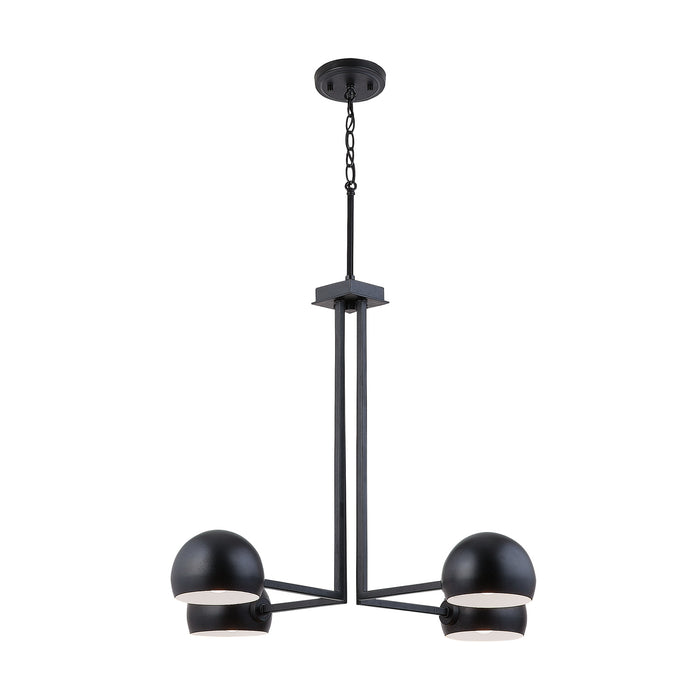 Capital Lighting 433141MB Hadley Four Light Chandelier, Matte Black Alternate Image 3.jpg