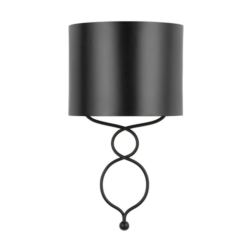 Capital Lighting 631612MB Sonnet One Light Wall Sconce, Matte Black Alternate Image.jpg