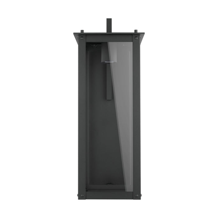Capital Lighting 934641BK-GL Hunt One Light Outdoor Wall Lantern, Black Alternate Image.jpg