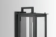 Capital Lighting 934641BK-GL Hunt One Light Outdoor Wall Lantern, Black Alternate Image 4.jpg