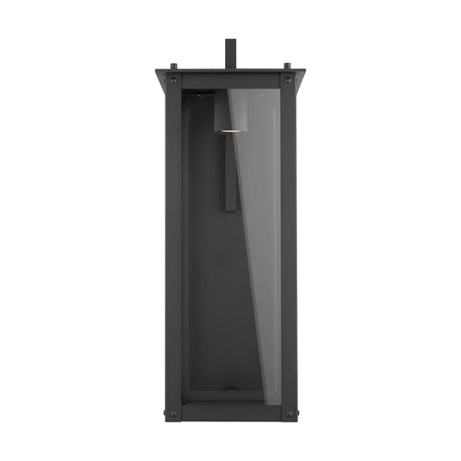 Capital Lighting 934641BK-GL Hunt One Light Outdoor Wall Lantern, Black Main Image.jpg