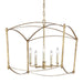 Visual Comfort Studio F3325/5ADB Thayer Five Light Lantern, Antique Gild Alternate Image.jpg