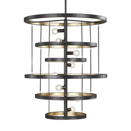 Generation Lighting F3341/8AI/ADB Celeste Eight Light Chandelier, Aged Iron Alternate Image.jpg