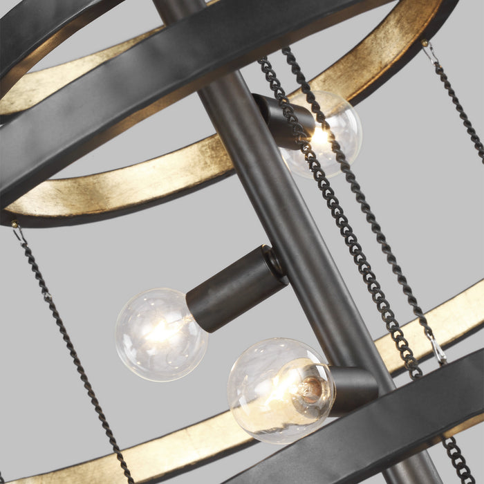 Generation Lighting F3341/8AI/ADB Celeste Eight Light Chandelier, Aged Iron Alternate Image 2.jpg