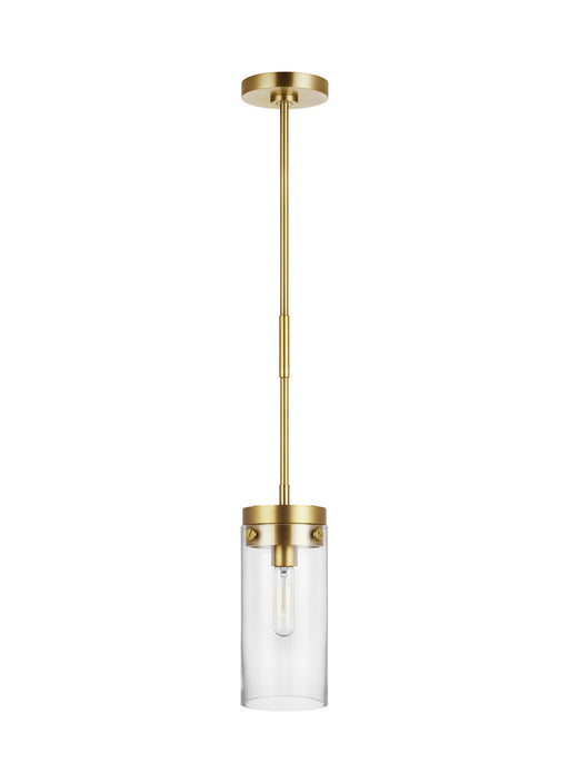 Visual Comfort Studio CP1001BBS Garrett One Light Pendant, Burnished Brass Main Image.jpg