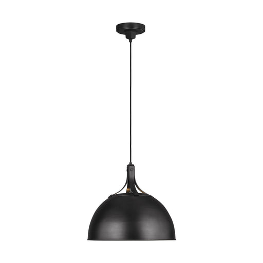 Visual Comfort Studio TP1071AI Logan One Light Pendant, Aged Iron Main Image.jpg