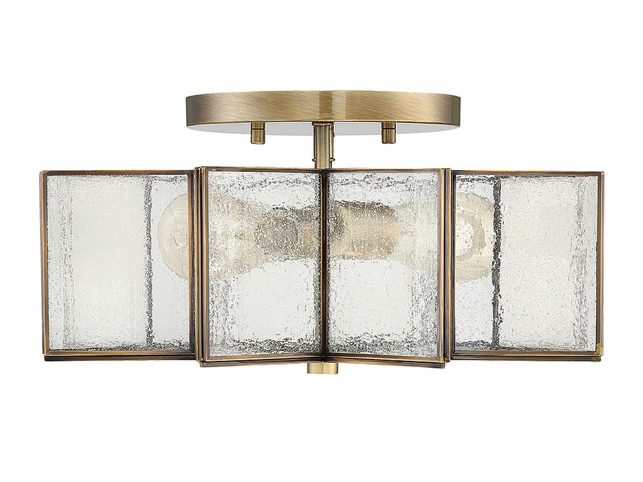 Shoppers Lighting SH60004NB Emily Two Light Semi-Flush Mount, Natural Brass Alternate Image.jpg