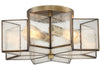 Shoppers Lighting SH60004NB Emily Two Light Semi-Flush Mount, Natural Brass Alternate Image 2.jpg