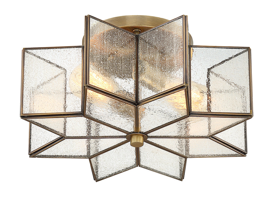 Shoppers Lighting SH60004NB Emily Two Light Semi-Flush Mount, Natural Brass Alternate Image 3.jpg