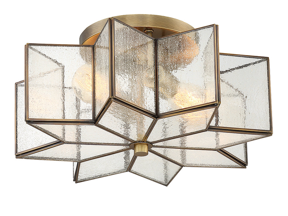 Shoppers Lighting SH60004NB Emily Two Light Semi-Flush Mount, Natural Brass Alternate Image 4.jpg