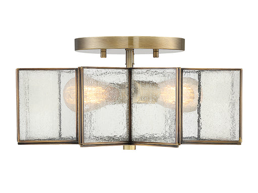 Shoppers Lighting SH60004NB Emily Two Light Semi-Flush Mount, Natural Brass Main Image.jpg