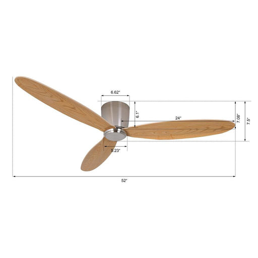 Lucci Air 21051901 Radar 52" Ceiling Fan, Brushed Chrome and Teak Alternate Image.jpg