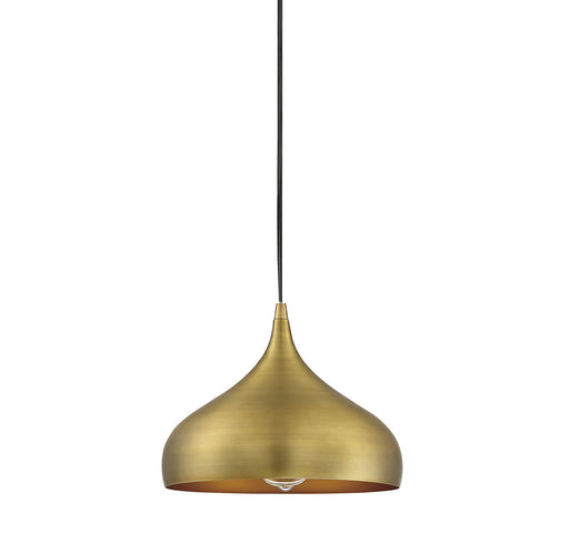 Shoppers Lighting SH70075NB Mckenna One Light Mini Pendant, Natural Brass Alternate Image.jpg