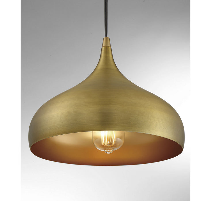 Shoppers Lighting SH70075NB Mckenna One Light Mini Pendant, Natural Brass Alternate Image.jpg
