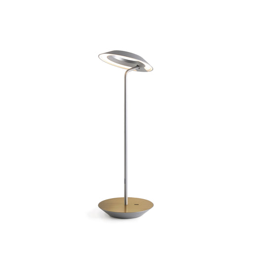 Koncept RYO-SW-SIL-BRS-DSK Royyo LED Desk Lamp, Silver Body, Brass Main Image.jpg
