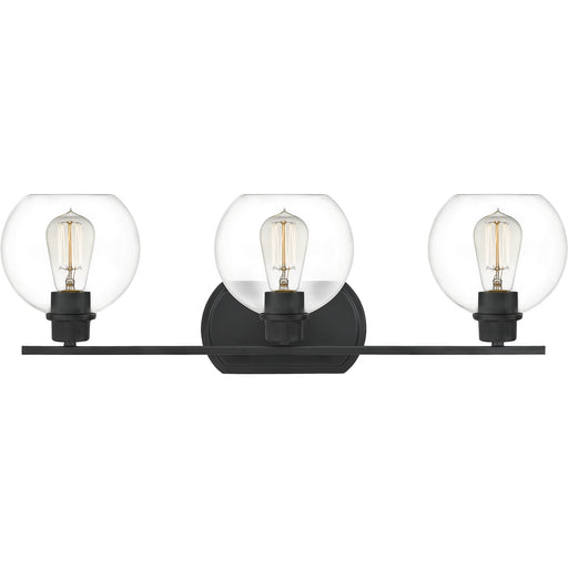 Quoizel PRUC8626MBK Pruitt Three Light Bath, Matte Black Main Image.jpg