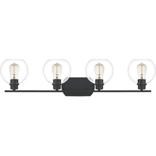 Quoizel PRUC8636MBK Pruitt Four Light Bath, Matte Black Main Image.jpg