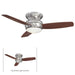 Minka-Aire F593L-PW Traditional Concept LED 44" Ceiling Fan, Pewter Main Image.jpg