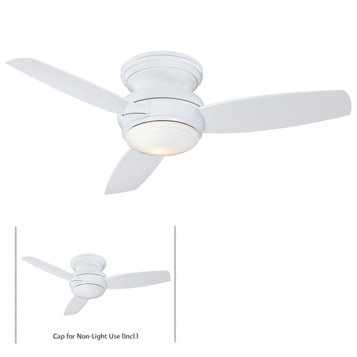 Minka-Aire F593L-WH Traditional Concept LED 44" Ceiling Fan, White Main Image.jpg