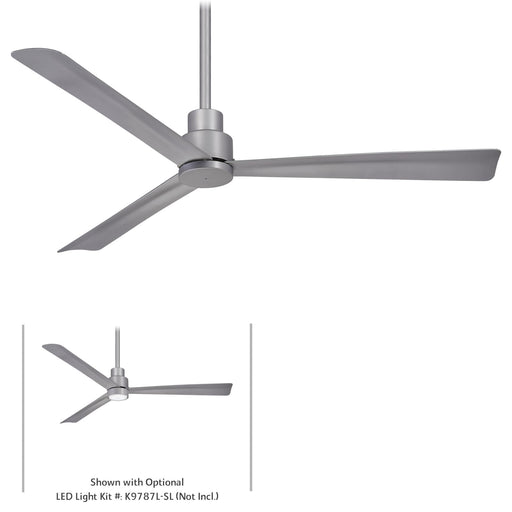 Minka-Aire F787-SL Simple 52" Ceiling Fan, Silver Main Image.jpg