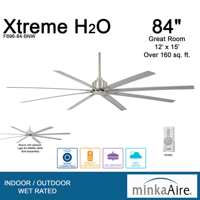 Minka-Aire F896-84-BNW Xtreme H2O 84" Outdoor Ceiling Fan, Brushed Nickel Wet Alternate Image 3.jpg