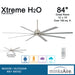 Minka-Aire F896-84-BNW Xtreme H2O 84" Outdoor Ceiling Fan, Brushed Nickel Wet Alternate Image 3.jpg