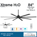 Minka-Aire F896-84-CL Xtreme H2O 84" Outdoor Ceiling Fan, Coal Alternate Image 3.jpg