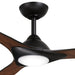 Minka-Aire F868L-CL/DK Sleek - 3-Blade 60" LED Smart Ceiling Fan, Coal w/ Distressed Koa Blades Alternate Image.jpg