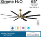 Minka-Aire F896-65-SBR/CL Xtreme H2O 65" Ceiling Fan, Soft Brass and Coal Alternate Image 3.jpg