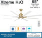 Minka-Aire F896-65-SBR/WHF Xtreme H2O 65" Ceiling Fan, Soft Brass and Flat White Alternate Image 3.jpg