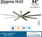 Minka-Aire F896-84-SBR/CL Xtreme H2O 84" Outdoor Ceiling Fan, Soft Brass and Coal Alternate Image 3.jpg