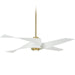 Minka-Aire F903L-SBR/WHF Artemis IV 64" Ceiling Fan, Soft Brass Main Image.jpg