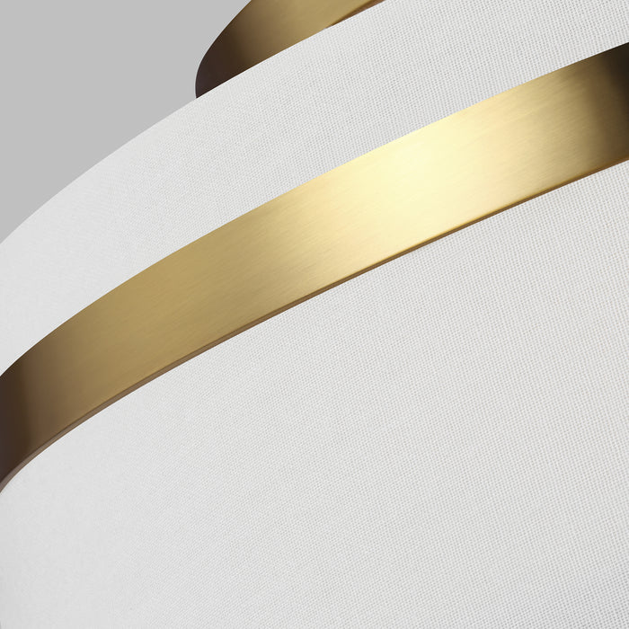 Visual Comfort Studio AF1153BBS Cordtlandt Three Light Semi-Flush Mount, Burnished Brass Alternate Image 2.jpg