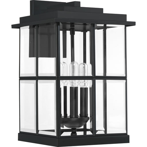 Quoizel MGN8410MBK Mulligan Three Light Outdoor Wall Lantern, Matte Black Alternate Image.jpg