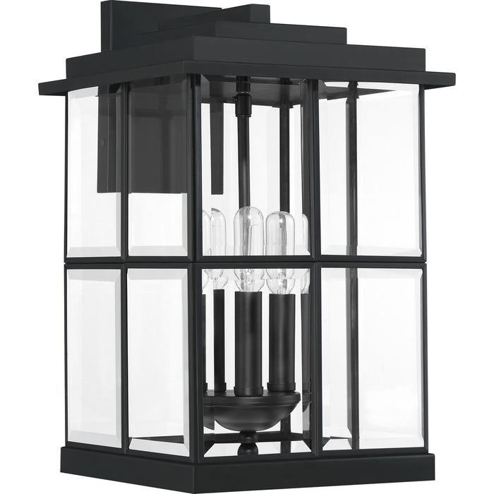 Quoizel MGN8410MBK Mulligan Three Light Outdoor Wall Lantern, Matte Black Alternate Image.jpg